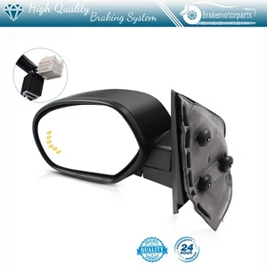 (Left) Black Mirror For 2007-2013 Chevy GMC Memory+Puddle Lamp+Power Heated - Picture 1 of 16