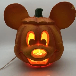 Mickey Mouse Halloween beleuchteter Kürbis Trendmasters 1996 Jack-O-Lantern Disney - Bild 1 von 14