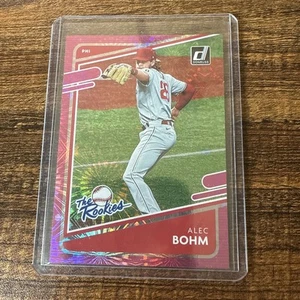 2021 Panini Donruss - The Rookies Fuochi d'artificio rosa #TR7 Alec Bohm (RC) - Foto 1 di 10