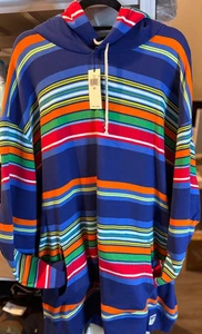 Polo Ralph Lauren Big & Tall Multi Stripe Awning Stripe Pullover Hoodie 4XLT NWT - Picture 1 of 7