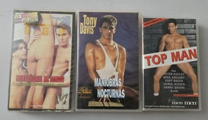 LOT 3 VHS GAY ADULT X FILMS 1988-90s See All Pics! - Imagen 1 de 5