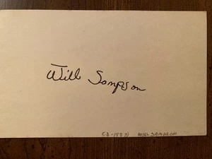 Carta autografata firmata Will Sampson con certificato di autenticità uno volò sopra il nido del cuculo - Foto 1 di 5