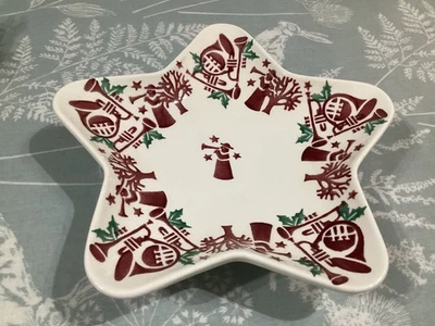 Emma Bridgewater Joy Trumpets Star 8” Plate Tray New Discontinued LAST ONE - Image 1 of 2