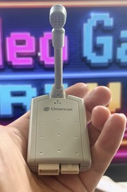 Sega Dreamcast Genuine Official OEM Microphone Adapter & Mic Set HKT-7200