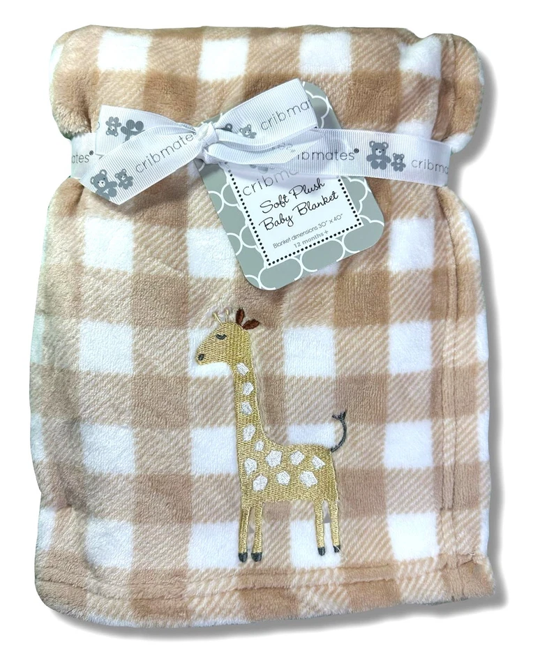 BLANKET PLUSH - CRIBMATES BOYS 253 - GIRAFFE - BABY TODDLER CRIB STROLLER BED - Image 1 of 1