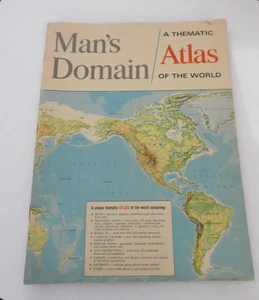 Map Book - Man's Domain: A Thematic Atlas of the World, SC 1968 - Picture 1 of 8