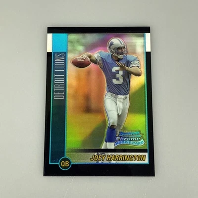 2002 Bowman Chrome Refractor Joey Harrington RC /500 Detroit Lions #131 - Image 1 of 2