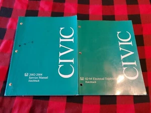 2002-2004 HONDA CIVIC HATCHBACK SERVICE MANUAL ELECTRICAL TROUBLESHOOTING - Picture 1 of 12