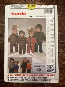 Burda 8589 UNCUT Sewing Pattern, 16-22" Doll Clothes - Picture 1 of 2