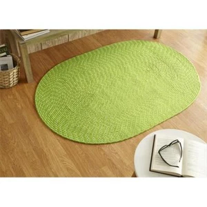 Better Trends BRSSR4266LI Sun Splash Braided Rug Lime - 42 in. - Picture 1 of 1