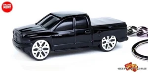 🎁🎁RARE KEYCHAIN BLACK DODGE RAM 1500 TINTED GLASS CUSTOM Ltd Ed. NICE GIFT🎁🎁 - Picture 1 of 9