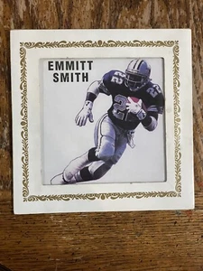 Emmitt Smith Glass Tile Dallas Cowboys Football Carnival Fair Prize Glass - Picture 1 of 3