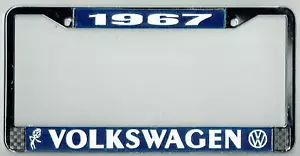 Telaio targa Volkswagen VW Bubblehead 1967 vintage California BUG BUS T-3 - Foto 1 di 1