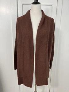Gap Women’s Open Front Cardigan Sweater Brown Size Small Merino Wool Blend - Picture 1 of 11