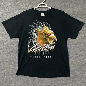 Cedar Point Gatekeeper T Shirt Size XL Black Roller Coaster Ride Short Sleeve - Picture 1 of 6