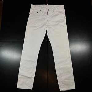 Dsquared2 White Denim Jeans Men’s Sz IT46 / US Sz 32 Preowned  - Picture 1 of 7