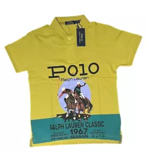 NWT Men LIME CLASSIC Ralph Lauren Polo T-Shirt genuine S/M/L/XL/XXL - Picture 1 of 2