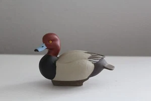 Ducks Unlimited Miniature Decoy by Jett Brunet, #14 Redhead 2012 - Picture 1 of 8