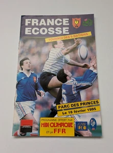 Programa de rugby Francia v Escocia 1995 - Imagen 1 de 3
