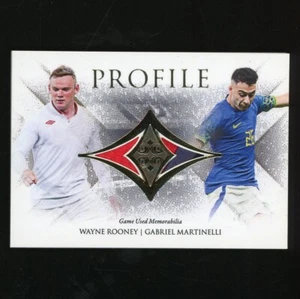 2023 Futera Unique Wayne Rooney Gabriel Martinelli Profile Patch GU 20/20 54772 - Picture 1 of 2
