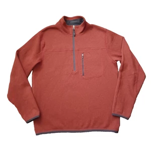 Nike ACG 1/4 Zip Jacket Mens M Brown Fleece Pullover Long Sleeve Activewear - Picture 1 of 17