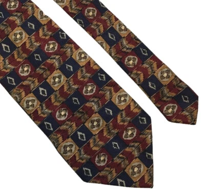 Corbata NORDSTROM 100% Seda Multicolor Floral Cuadros Hecha en ITALIA Foto 1 de 4