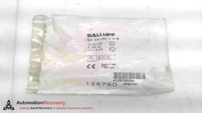 BALLUFF BES 516-360-S4-W, INDUCTIVE SENSOR, NEW #104825 - Image 1 of 3