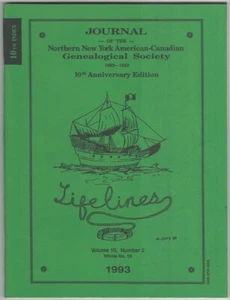 Journal of Northern New York American-Canadian Genealogical Society 1993 Special - Foto 1 di 1