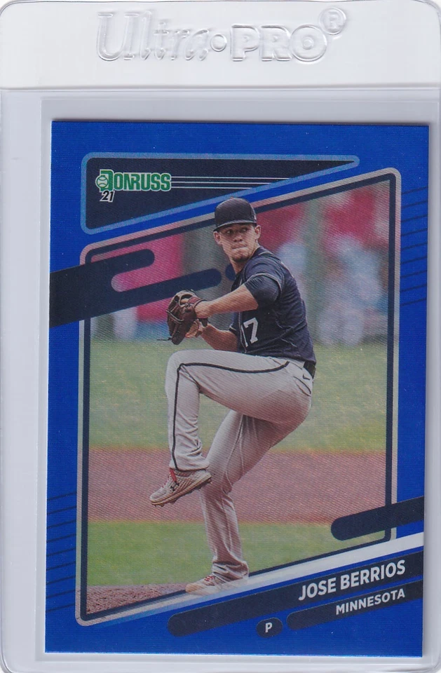 2021 DONRUSS BLUE PARALLELS JOSE BERRIOS MINNESOTA TWINS B6218 - Image 1 of 2