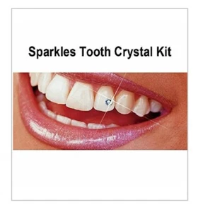 Kit Gemme Denti Sparkles Cristalli Autentici Con Adesivo - Kit - Foto 1 di 18