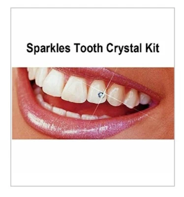 SPARKLES Kits de gemas dentales brillantes cristales genuinos con adhesivo - Kit
