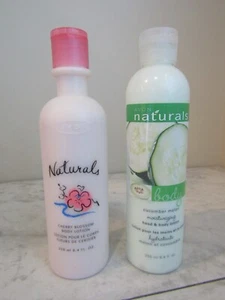 Avon Naturals Duo of Body Lotion 8.4 Fl oz Cucumber Melon & Cherry Blossom NOS - Picture 1 of 2