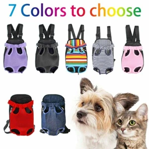 Mochila de viaje ajustable para mascotas gato perro portador delantero EE. UU. - Imagen 1 de 23