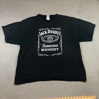 jack Daniels whiskey T shirt mens 2XL black hollister motorcycle rally 61st  - Image 1 of 4