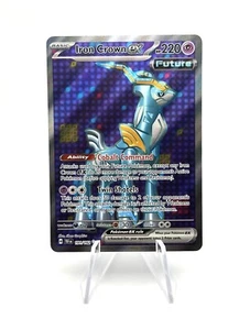 Corona de Hierro ex 191/162 Fuerzas Temporales Arte Completo Pokémon Ultra Raro Juego de Cartas Coleccionables Casi Nuevo - Imagen 1 de 2