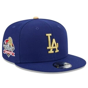 New Era Los Angeles Dodgers 2024 World Series 9FIFTY Snapback Hat Blue/ Gold - Picture 1 of 8