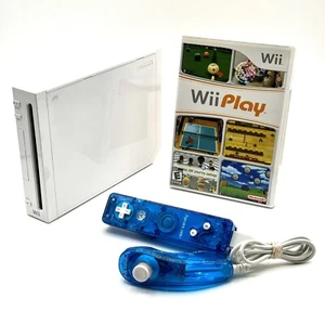 Nintendo Wii Konsole Bundle: Wii Play Game Controller Sensor Bar AV und Power - Bild 1 von 12