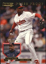 1995 Donruss Press Proofs Cleveland Indians Baseball Card #58 Jose Mesa /2000