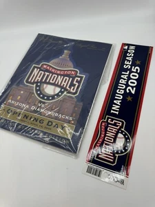 2005 Washington Nationals Inaugural Opening Day Program vs. Arizona Diamondbacks - Picture 1 of 12