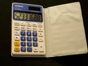 Casio SL300VC Calcolatrice di potenza a 2 vie con custodia protettiva pieghevole - Foto 1 di 4