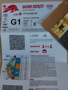 Sammler-Ticket/Eintritts-Karte RB Leipzig-Schalke 04 03.10.2020 Bundesliga20/21 - Bild 1 von 1