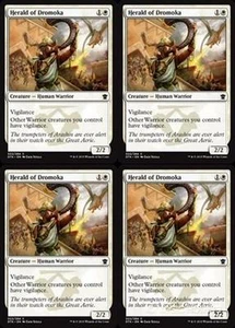 MTG - 4x HERALD OF DROMOKA - Dragons of Tarkir (C) - Picture 1 of 1