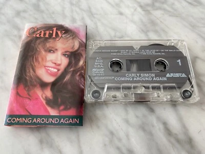 Carly Simon Coming Around Again CASSETTE Tape 1987 Arista AC-8443 Two Hot Girls - Image 1 of 3