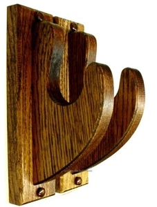 Ganchos de exhibición de pared comunes para rifle escopeta o espada acabado roble  - Imagen 1 de 1