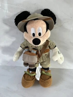 Disney Parks Animal Kingdom Safari Mickey Mouse Binoculars Small 10” Plush Tags - Image 1 of 4