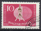 Ungarn Briefmarke gestempelt Geophysik Wissenschaft Stativ Technik 1959 / 1237