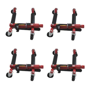 4x Rangierhilfe Jack Carrello Automobile Auto Rotelle di Manovra Sollevamento - Afbeelding 1 van 9
