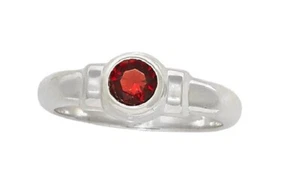 Anillo de plata esterlina con joyas de piedra de nacimiento de enero inspirado en Cape Cod NUEVO talla 8 - Imagen 1 de 3