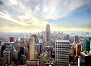 WALLPAPER MURAL PHOTO New York Skyline WALL DECOR PAPER GIANT POSTER Cityscape - Picture 1 of 12