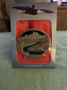 Vintage Grand Teton Pewter Ornament NOS - Picture 1 of 2
